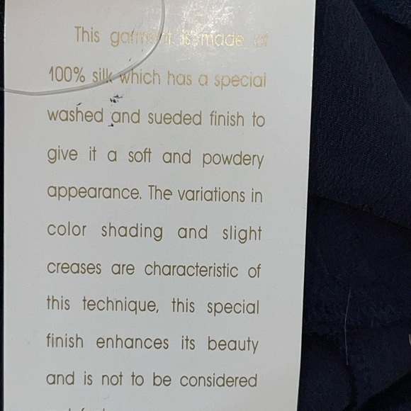 NWT Jones New York Navy Blue  Silk pants. Size 18 W New - old stock - Picture 7 of 8